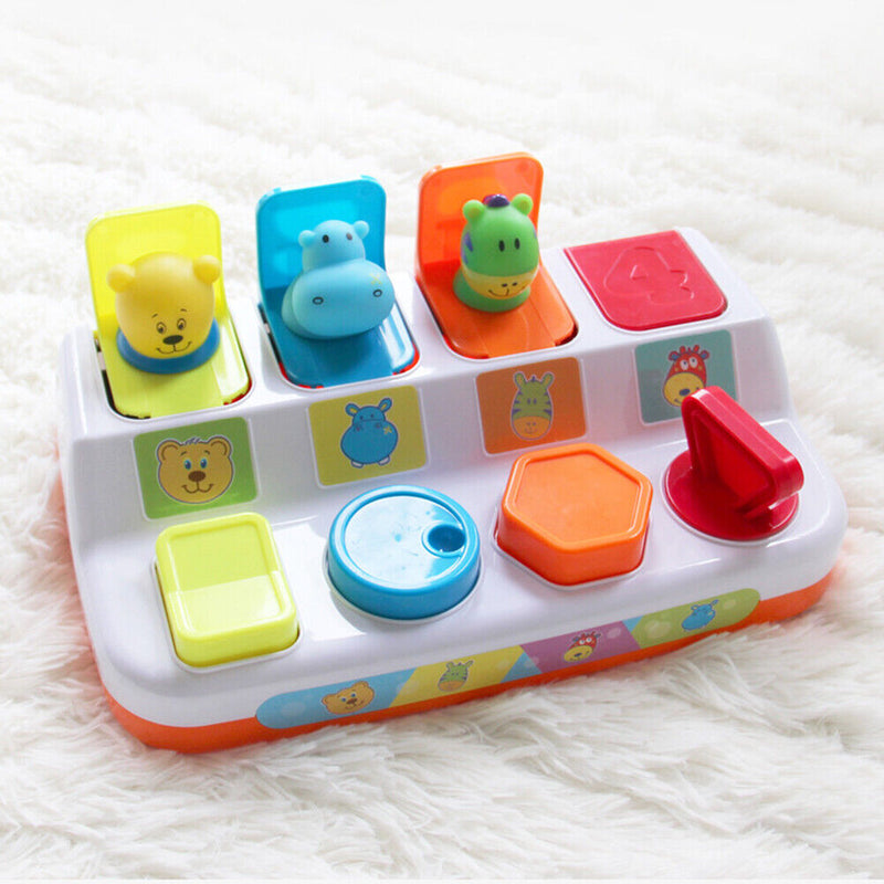 Random Interactive Switch Box with Light Music Animal Sounds Learning Toys Newly