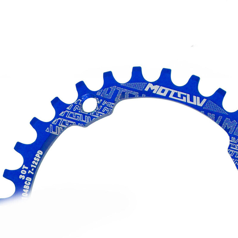 MOTSUV 104BCD Bicycle Chainring 30T MTB Bike Chain Wheel Crank Part (Blue) Newly