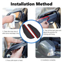 Car Weather Visor Rear View Mirror Rearview Mirror Rain Eyebrow Carbon Fiber
