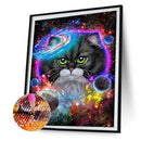 5D Diamond Painting Cat in the Universe Full Round Rhinestone DIY Home Decor