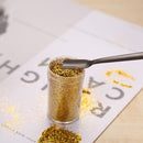 Stainless Steel Cuticle Pusher Double Headed Spoon Nail Art Cleaner (Black)