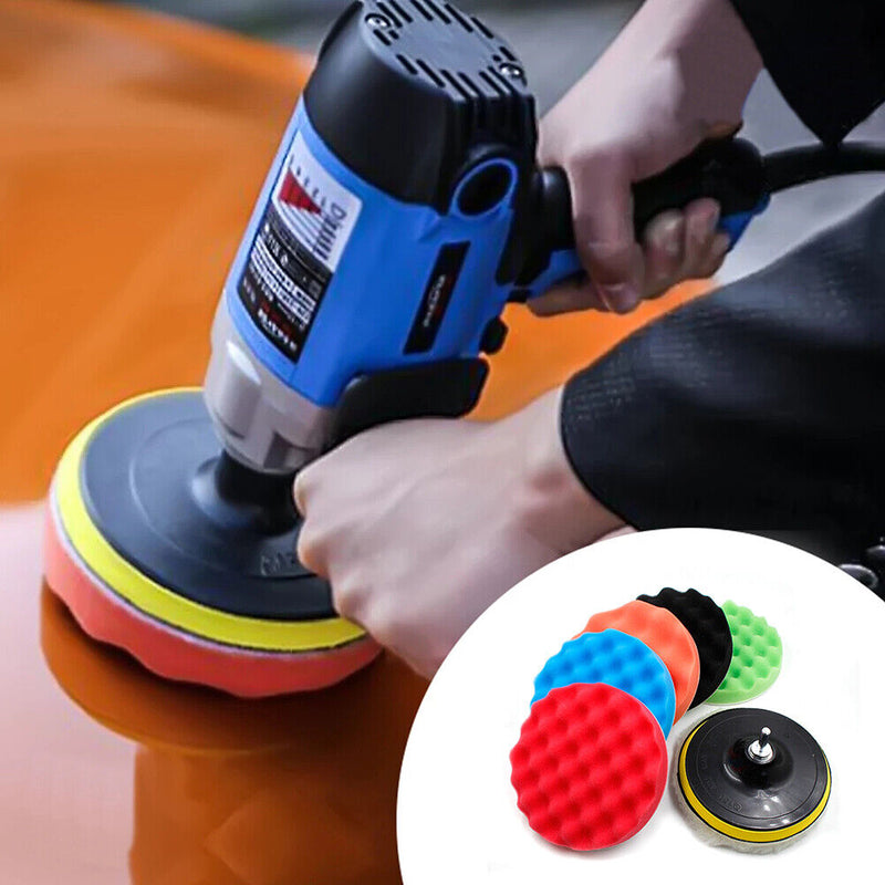 8pcs Buffing Polishing Pad Car Waxing Sponge Disk Wool Wheel Paint Care Polis