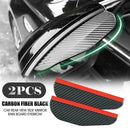 2* Carbon Fiber Black Car SUV Rear View Side Mirror Rain Guard Visor D7O1