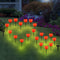 Solar Streetlight Outdoor Lawn Garden Path Yard Love LED Stake Lamp (Red) Newly