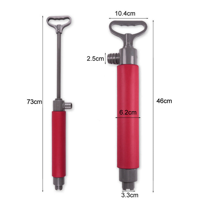 46cm Kayak Hand Pump Canoe Hand Bilge Pump for Emergency Rescue (Red) Newly