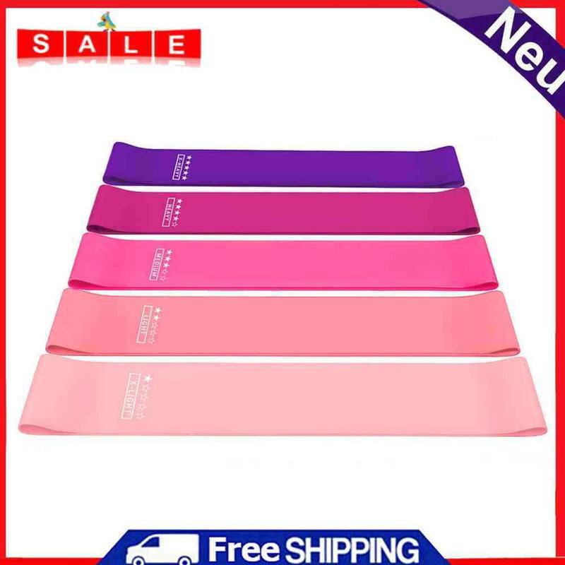 5pcs Gym Exercise Resistance Band Belt Women Indoor Yoga Workout Fitness Rope