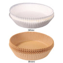 50pcs Air Fryer Liner Mat Wood Pulp Steamer Paper Oven Baking Mats (Brown)