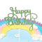 Kid Happy Birthday Cake Plugin Glitter Calligraphy hot Decor Home Bling G1A3