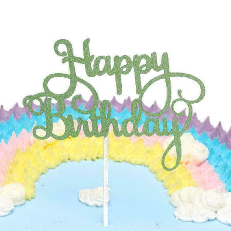 Kid Happy Birthday Cake Plugin Glitter Calligraphy hot Decor Home Bling G1A3