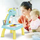 Dinosaur LED Projector Drawing Table Toys Kids Musical Projection DIY Paint Tool