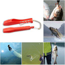 Fishing Tongs Gripper Portable Fishing Clip Grabber with Lanyard (Red) Newly