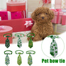 Dog Neck Tie St. Patricks Day Costume Pet Dog Cat Ties Collar - Irish Shamroc