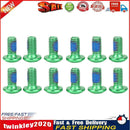 12pcs M5x8mm Disk Brake Bolts T25 Bike Bottle Holder Bolts Screw (Green) Newly