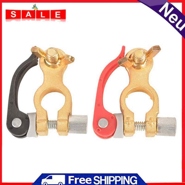 2pcs Anti-Leakage Vehicle Battery Terminal Connector Auto Clamp Tool Accessory