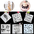 Baking Accessories Fondant Stencil Spraying Die Cake Cookie Mold Embossing