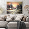 Sunset Cottage Oil Paint By Numbers DIY Handpainted on Canvas Wall Art Picture
