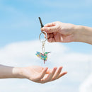 DIY Double-Sided Keychain Full Special Shaped Rhinestone Picture Handicraft