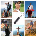 Aluminum Alloy Outdoor Camping Survival Frequency Whistle Multifunction EDC T