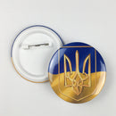 Ukraine Ukrainian Map Flag Symbol Round 12 Styles Clothes Pins(H)
