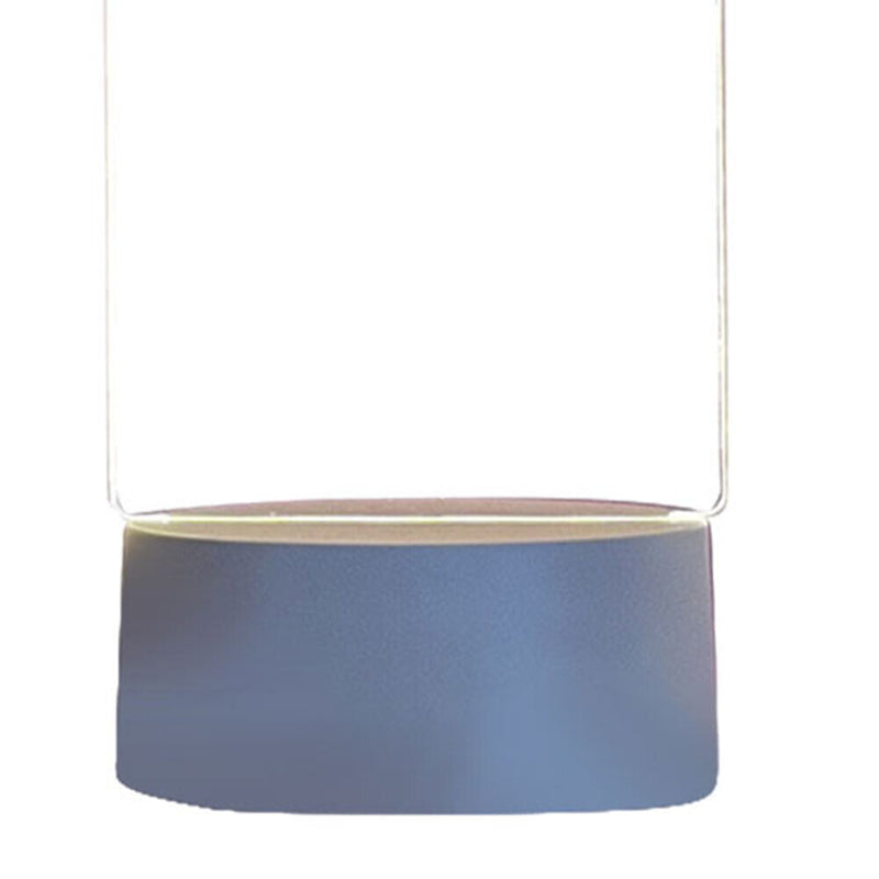 Transparent Acrylic Notepad Luminous Night Light Desktop Table Lamp Home Deco