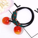 Cute Hair Accessories Women Korean Hair Rope Hair Ring Cherry High Elastic