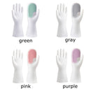 Rubber Cleaning Tool Household Gloves Silicone Brushes Dishwashing Gloves