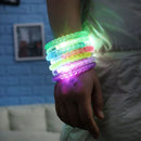 Light Luminous Bracelets Flash Wrist Band Glowing Wristband Led Dance Bangle