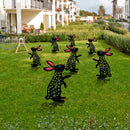 Acrylic Hollow Easter Bunny Ornaments Backyard Lawn Stake Yard Decor (C) Newly