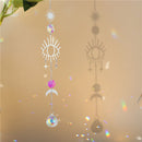 #A Wind Chime Crystal Light Catcher Butterfly Devil Eye Ornaments Craft Home Dec