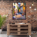 5D DIY Diamond Painting Street Landscape Rhinestone Full Round Wall Craft Art