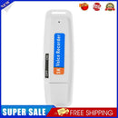 SK001 Portable U Disk TF Card USB Digital Audio Voice Recorder Pen (White)