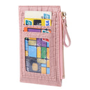 Fashion Hit Color Mini Coin Purse Wallet Alligator Pattern Women PU Card Hold