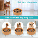 Slow Feed Dog Bowl Insert Puzzle Maze Feeder for Fast Eaters Suction (Grey)