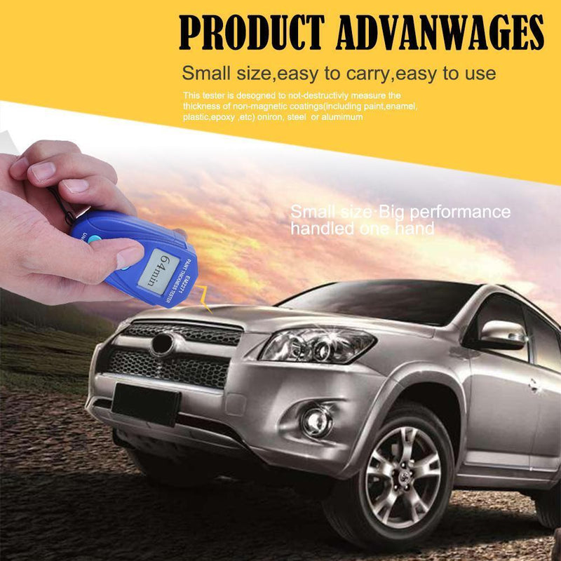 EM2271 Mini LCD Backlight Painting Thick Meter Tester Digital Be