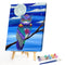 DIY Oil Paint By Numbers Animal Color Drawing Picture Living Room Home Decor Kit