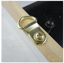 50Pcs D Rings with Screws for Picture Framing Frame Hanging Hanger Crafts DIY