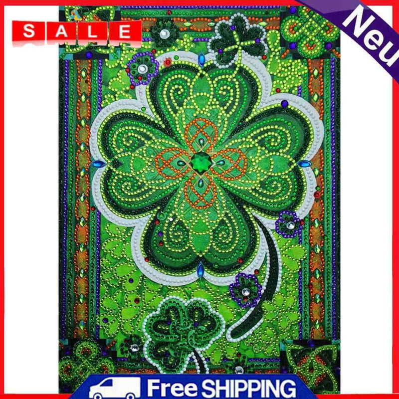 5D DIY Part Special Drill Diamond Painting Oven Leaf Clover Home Wall Art Craft