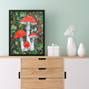 Diamond Painting DIY Poisonous Mushrooms Full Round Diamond Rhinestone Set