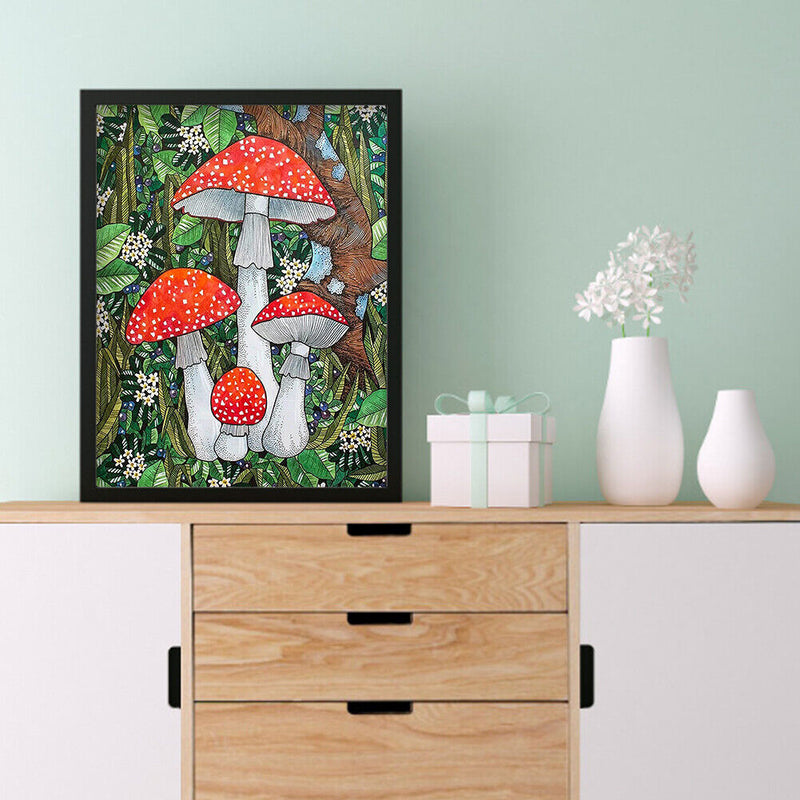 Diamond Painting DIY Poisonous Mushrooms Full Round Diamond Rhinestone Set