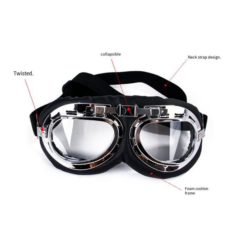 Foldable Dog Glasses UV Protect Goggles Eye Wear Sunglasses (Transparent) Newly