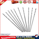 10pcs Tap Twist Drill Bit Set Spiral Screw for Cutting Polishing (0.8mm) Newly