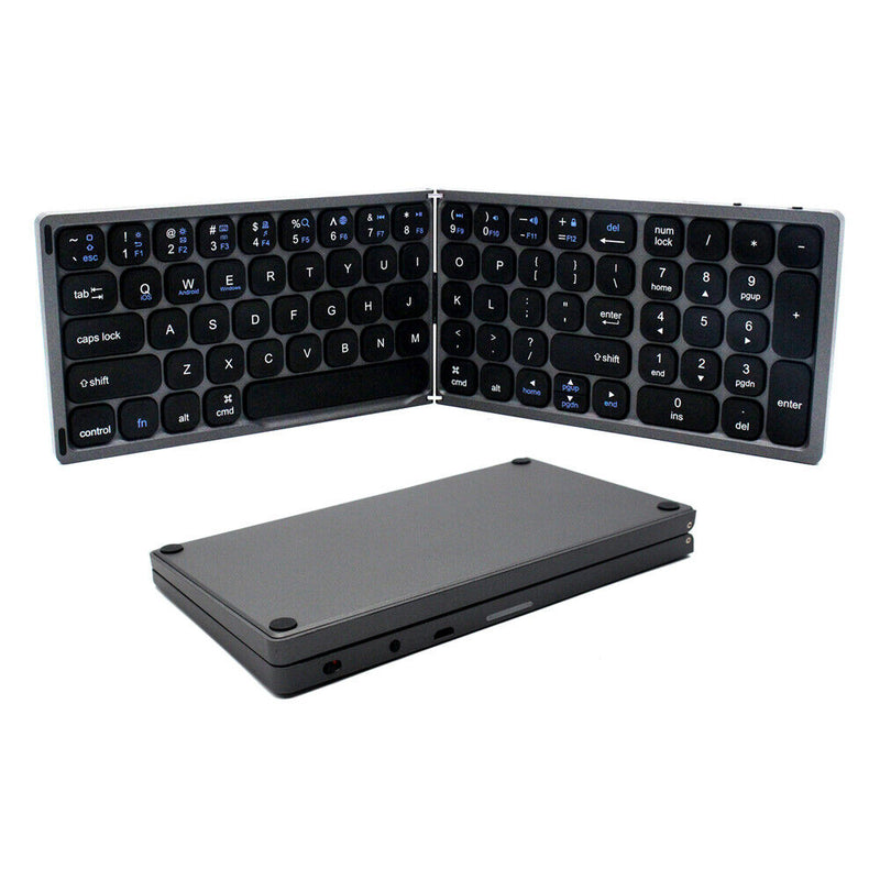 Folding Keyboard Bluetooth Wireless Keypad For iOS Android Windows iPad Tablet