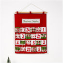 Snowman Fabric Wall Hanging Christmas Countdown Calendar Christmas Decorations