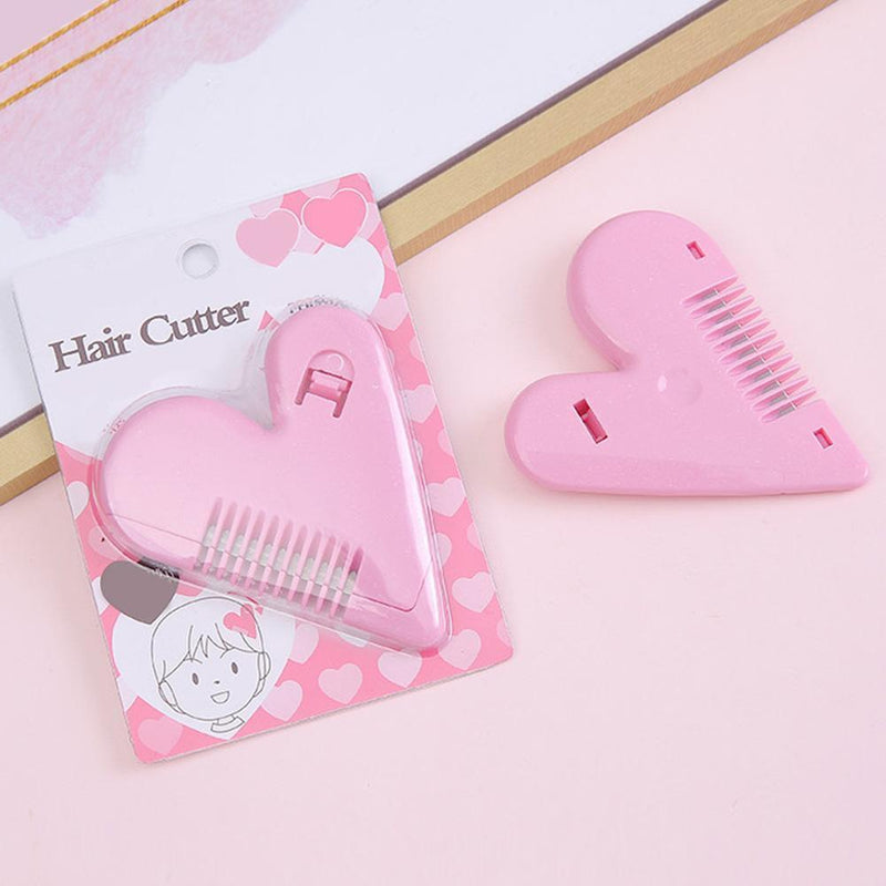 Heart Shape Thinning Hair Cutting Comb Pubic Hair Brushes Trimming Tools