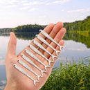 8pcs/lot Soft Fish Fork Tail Fishing Lures Artificial 1.7g 8cm Bionic Baits