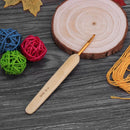 8pcs/set Bamboo Handle Crochet Hooks Craft Knitting Needles Sewing Tool Kit