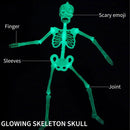 Halloween Luminous Skeleton Decor Full Body Movable Joints Skeleton Party Prop