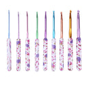 9pcs Knitting Needles Handmade Crafts Aluminum Crochet Set for Sewing Weave Tool