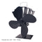 4-Blade Heat Distribution Wood Fireplace Fans Energy-Saving Thermal Stove Fan