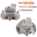 Baby Sofa Support Seat Cover Plush Learning To Sit Feeding Chair (Rat) Newly